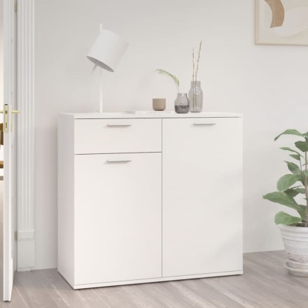 Hochglanzweißes Sperrholz-Sideboard 80x36x75 cm von vidaXL, Sideboards - Ref: Foro24-805776, Preis: 103,15 €, Rabatt: %