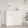 Glossy white plywood sideboard 80x36x75 cm by vidaXL, Sideboards - Ref: Foro24-805776, Price: 103,15 €, Discount: %