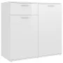 Glossy white plywood sideboard 80x36x75 cm by vidaXL, Sideboards - Ref: Foro24-805776, Price: 103,15 €, Discount: %