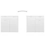 Hochglanzweißes Sperrholz-Sideboard 80x36x75 cm von vidaXL, Sideboards - Ref: Foro24-805776, Preis: 103,15 €, Rabatt: %