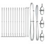 Kit de postes de cercas Set de 13 Plata Acero galvanizado de , Postes de cerca - Ref: Foro24-42004321, Precio: 90,75 €, Descu...