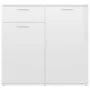 Hochglanzweißes Sperrholz-Sideboard 80x36x75 cm von vidaXL, Sideboards - Ref: Foro24-805776, Preis: 103,15 €, Rabatt: %