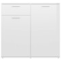 Hochglanzweißes Sperrholz-Sideboard 80x36x75 cm von vidaXL, Sideboards - Ref: Foro24-805776, Preis: 103,15 €, Rabatt: %