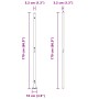 Postes para cercas con bases 7 pcs Ø32mm 88.5cm Acero galvanizado von , Zaunpfosten - Ref: Foro24-42004328, Preis: 77,45 €, R...