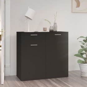 Sperrholz Anrichte schwarz 80x36x75 cm von vidaXL, Sideboards - Ref: Foro24-805771, Preis: 86,94 €, Rabatt: %