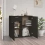 Black plywood sideboard 80x36x75 cm by vidaXL, Sideboards - Ref: Foro24-805771, Price: 86,94 €, Discount: %