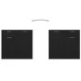 Black plywood sideboard 80x36x75 cm by vidaXL, Sideboards - Ref: Foro24-805771, Price: 86,94 €, Discount: %