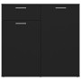 Aparador de madera contrachapada negro 80x36x75 cm de vidaXL, Aparadores - Ref: Foro24-805771, Precio: 91,52 €, Descuento: %