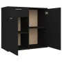 Black plywood sideboard 80x36x75 cm by vidaXL, Sideboards - Ref: Foro24-805771, Price: 86,94 €, Discount: %