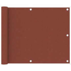 Toldo para balcón de tela oxford terracota 75x300 cm