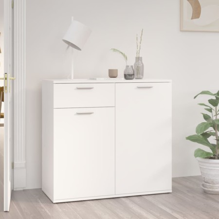 Weißes Sperrholz-Sideboard 80x36x75 cm von vidaXL, Sideboards - Ref: Foro24-805770, Preis: 86,10 €, Rabatt: %