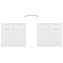 Weißes Sperrholz-Sideboard 80x36x75 cm von vidaXL, Sideboards - Ref: Foro24-805770, Preis: 86,10 €, Rabatt: %