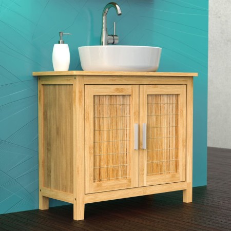 EISL Bamboo washbasin cabinet 67x28x60 cm by EISL, bathroom vanities - Ref: Foro24-438819, Price: 100,50 €, Discount: %