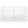 2-Sitzer-Gartensofa aus weißem massivem Kiefernholz von vidaXL, Outdoor-Sofas - Ref: Foro24-3075245, Preis: 131,07 €, Rabatt: %