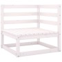 2-Sitzer-Gartensofa aus weißem massivem Kiefernholz von vidaXL, Outdoor-Sofas - Ref: Foro24-3075245, Preis: 131,07 €, Rabatt: %