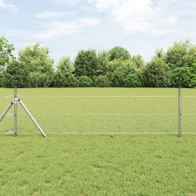 Cerca Hexagonal 0.4x100 m Acero Galvanizado