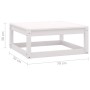 3-teiliges Garten-Lounge-Set aus weißem massivem Kiefernholz von vidaXL, Gartensets - Ref: Foro24-3075235, Preis: 123,94 €, R...