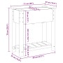 Plantador de Jardín con Estante 71x37x76 cm de Madera Maciza de Pino von , Töpfe und Pflanzgefäße - Ref: Foro24-42006566, Pre...