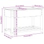 Jardín Planter con Estante 115x59x76 cm Madera Maciza de Abeto von , Töpfe und Pflanzgefäße - Ref: Foro24-42006567, Preis: 87...