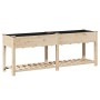 Macetero de jardín con estante 203x53x76 cm de madera maciza de abeto von , Töpfe und Pflanzgefäße - Ref: Foro24-42006569, Pr...