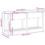 Macetero de jardín con estante 161x43x76 cm de madera maciza de abeto von , Töpfe und Pflanzgefäße - Ref: Foro24-42006568, Pr...
