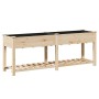 Macetero de jardín con estante 203x53x76 cm de madera maciza de abeto von , Töpfe und Pflanzgefäße - Ref: Foro24-42006569, Pr...