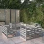 Gartenmöbel 8 Stück grau massivem Kiefernholz von vidaXL, Gartensets - Ref: Foro24-3075286, Preis: 385,13 €, Rabatt: %