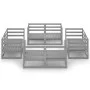 Gartenmöbel 8 Stück grau massivem Kiefernholz von vidaXL, Gartensets - Ref: Foro24-3075286, Preis: 385,13 €, Rabatt: %