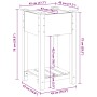 Plantador de Jardín con Estante 45x45x76 cm Madera Sólida de Pino by , Pots and planters - Ref: Foro24-42006576, Price: 54,18...