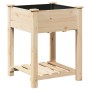 jardinera  con estante 60x60x76 cm de madera maciza de abeto | Foro24.es | Tu tienda online para hogar, jardín y más Foro24.es