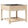 Macetero de jardín  con estante 90x90x76 cm de madera maciza de abeto | Foro24.es | Tu tienda online para hogar, jardín y más Foro24.es