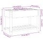 Jardín Planter con Rejillas 115x59x76 cm Madera Sólida de Pino von , Töpfe und Pflanzgefäße - Ref: Foro24-42006580, Preis: 11...