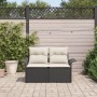 Sofá de Jardín de 2 Plazas con Cojines Negra de Poliratán von , Outdoor-Sofas - Ref: Foro24-42006692, Preis: 175,90 €, Rabatt: %