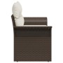 Sofá de jardín de 2 plazas con cojines marrón de polirratán von , Outdoor-Sofas - Ref: Foro24-42006693, Preis: 177,82 €, Raba...