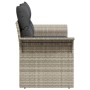 Sofá de jardín de 2 plazas con cojines gris claro de poliratán by , Outdoor sofas - Ref: Foro24-42006697, Price: 182,65 €, Di...