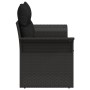 Sofá de Jardín para Dos con Almacenaje y Cojines Negro de Poliratán von , Outdoor-Sofas - Ref: Foro24-42006711, Preis: 185,12...