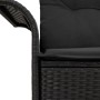 Sofá de Jardín para Dos con Almacenaje y Cojines Negro de Poliratán von , Outdoor-Sofas - Ref: Foro24-42006711, Preis: 185,12...