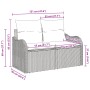 Sofá de Jardín de 2 Plazas con Cojines Negra de Poliratán von , Outdoor-Sofas - Ref: Foro24-42006712, Preis: 174,76 €, Rabatt: %