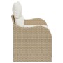 Sofá de jardín de 2 plazas con cojines Beig de ratán sintético von , Outdoor-Sofas - Ref: Foro24-42006716, Preis: 181,12 €, R...