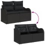 Sofá de Jardín de 2 Plazas con Almacenamiento y Cojines de Poliratán Negro von , Outdoor-Sofas - Ref: Foro24-42006731, Preis:...