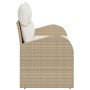 Sofá de Jardín de 2 Plazas con Cojines de Poliratán Beige by , Outdoor sofas - Ref: Foro24-42006736, Price: 178,46 €, Discoun...