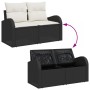 Sofá de Jardín de 2 Plazas con Almacenamiento y Cojines Negro Ratán Sintético von , Outdoor-Sofas - Ref: Foro24-42006742, Pre...