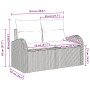 Sofá de Jardín de 2 Plazas con Almacenamiento y Cojines Negro Ratán Sintético von , Outdoor-Sofas - Ref: Foro24-42006742, Pre...