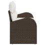 Sofá de jardín de 2 plazas con almacenamiento y cojines marrón poliratán by , Outdoor sofas - Ref: Foro24-42006743, Price: 19...