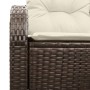 Sofá de jardín de 2 plazas con almacenamiento y cojines marrón poliratán by , Outdoor sofas - Ref: Foro24-42006743, Price: 19...