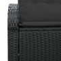 Sofá de Jardín de 2 Plazas con Almacenamiento y Cojines Negro de Polirratán by , Outdoor sofas - Ref: Foro24-42006751, Price:...