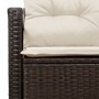 Sofá de jardín de 2 plazas con cojines de ratán marrón by , Outdoor sofas - Ref: Foro24-42006753, Price: 172,58 €, Discount: %