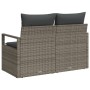 Sofá de jardín de 2 plazas con cojines de en gris de poliratán von , Outdoor-Sofas - Ref: Foro24-42006754, Preis: 172,58 €, R...