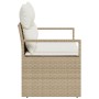 Sofá de jardín de 2 plazas con cojines beige de ratán von , Outdoor-Sofas - Ref: Foro24-42006756, Preis: 173,66 €, Rabatt: %