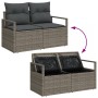 Sofá de jardín de 2 plazas con almacenamiento y cojines en ratán gris von , Outdoor-Sofas - Ref: Foro24-42006764, Preis: 186,...